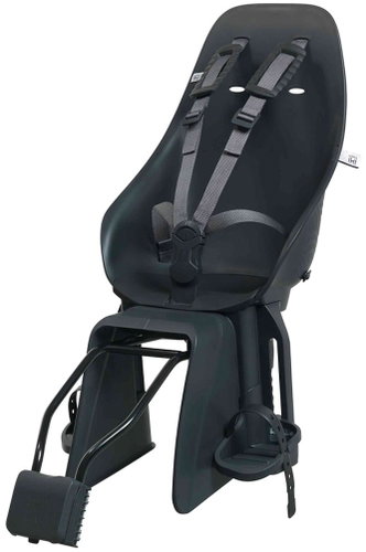 Urban Iki Rear Bike Seat with Adapter and Seatpost Carrier Set Bincho Black/Bincho Black - Children's Bike Seat - Main image