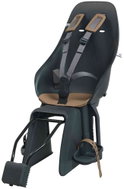 Urban Iki Rear Bike Seat with Adapter and Seatpost Carrier Set Bincho Black/Kurumi Brown - Children's Bike Seat