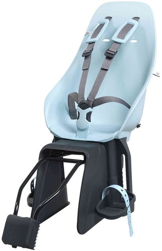 Urban Iki Rear Bike Seat with Adapter and Seatpost Carrier Set Aotake Mint Blue - Children's Bike Seat - Main image
