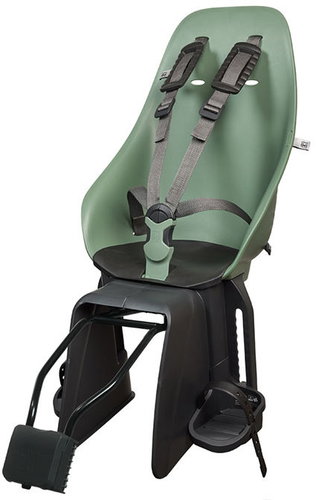 Urban Iki Rear Bike Seat with Adapter and Seatpost Carrier Set Icho Green/Bincho Black - Children's Bike Seat - Main image