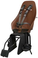 Urban Iki BIO rear bike seat with adapter and frame carrier Set Haniwa Brown/Bincho Black - Children's Bike Seat