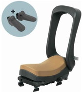 Urban Iki Junior Rear Seat with Carrier Adapter Bincho Black/Kurumi Brown - Children's Bike Seat