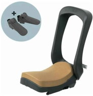 Urban Iki Junior rear seat without carrier adapter Bincho Black/Kurumi Brown - Children's Bike Seat