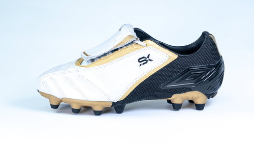 Umbro SX VALOR II A HG White/Black/Gold, size 39 EU / 245mm - Football Boots - Main image