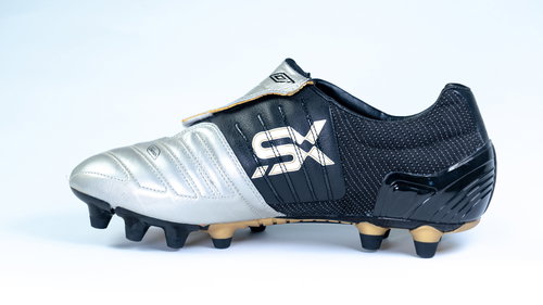 Umbro SX VALOR II A HG Silver/Black, size 46.5 EU / 305mm - Football Boots - Main image