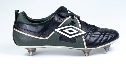 Umbro SPECIALI SG BLK/WHT/BRITISH RACING GREEN/GLD, size 45.5 EU/295mm - Football Boots - Main image