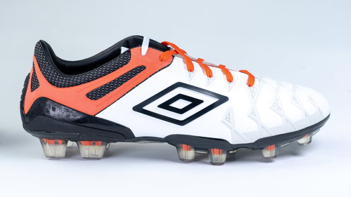 Umbro UX-1 PRO HG WHT/BLK/Cherry Tomato, Size 41 EU/255 mm - Football Boots - Main image