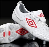 Umbro Speciali SG Swan White/Red Silver size 40.5 - Football Boots