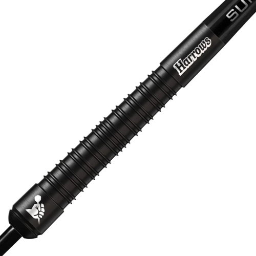 Harrows Steel Supergrip Black - 30 g - Darts - Main image