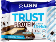 USN Trust Filled Cookie, 75g, Cookies & Cream - Protein Bar