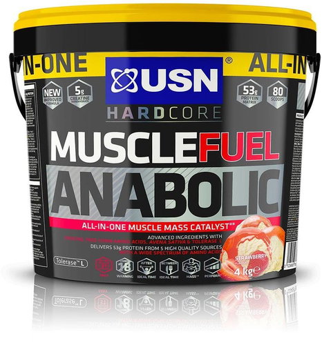 USN Muscle Fuel Anabolic, 4000g, strawberry - Gainer - Main image