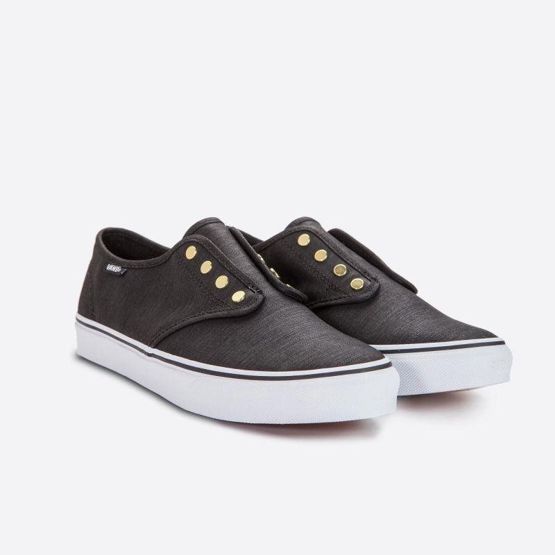 Black vans with gold studs hotsell