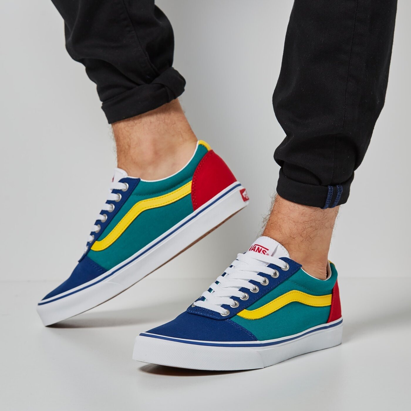 Vans blue clearance yellow and green