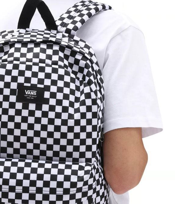 Vans old skool discount black and white backpack