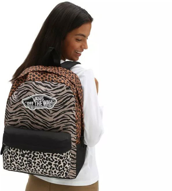 Vans leopard print online backpack