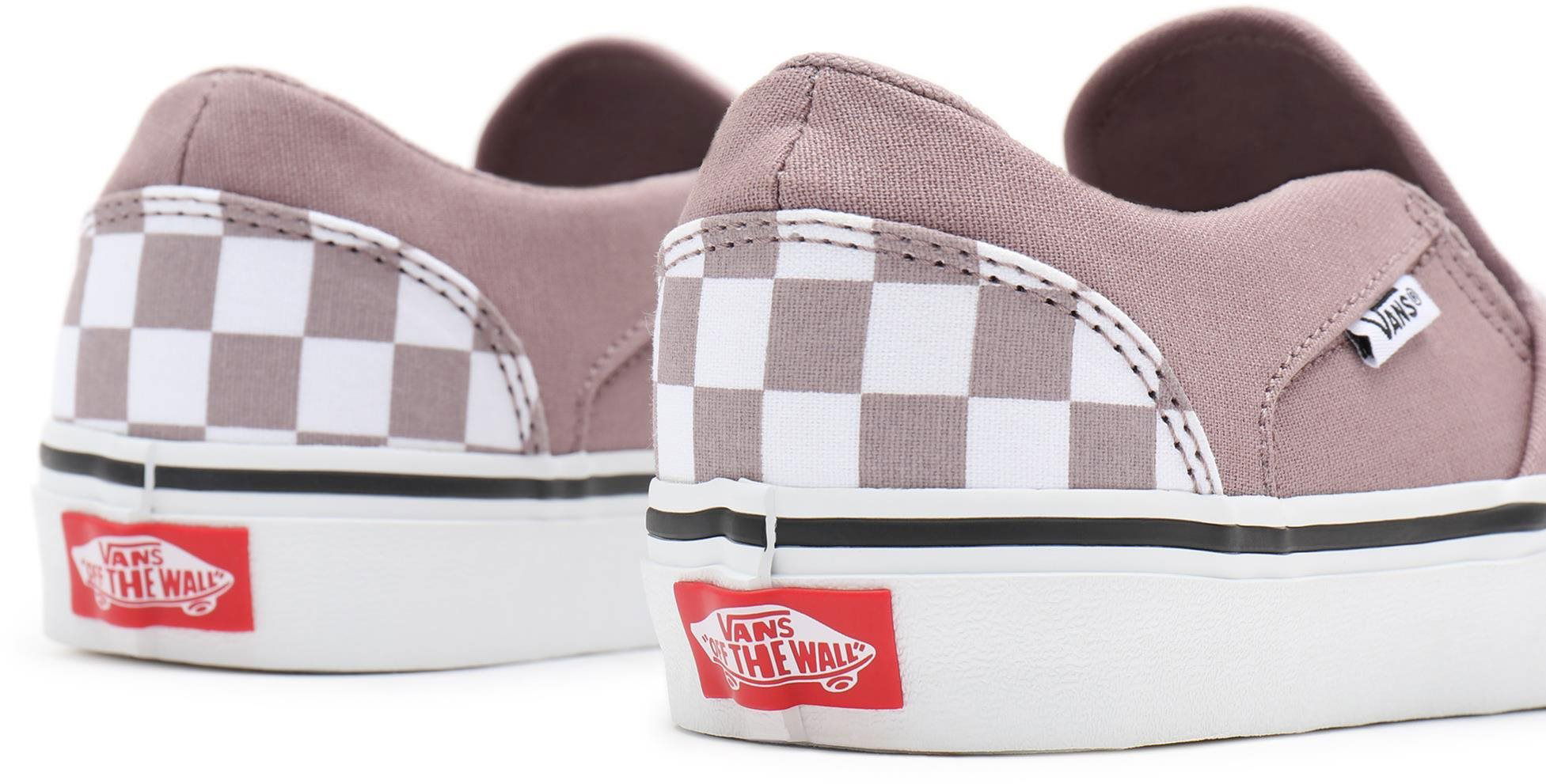 Rose gold hot sale checkered vans