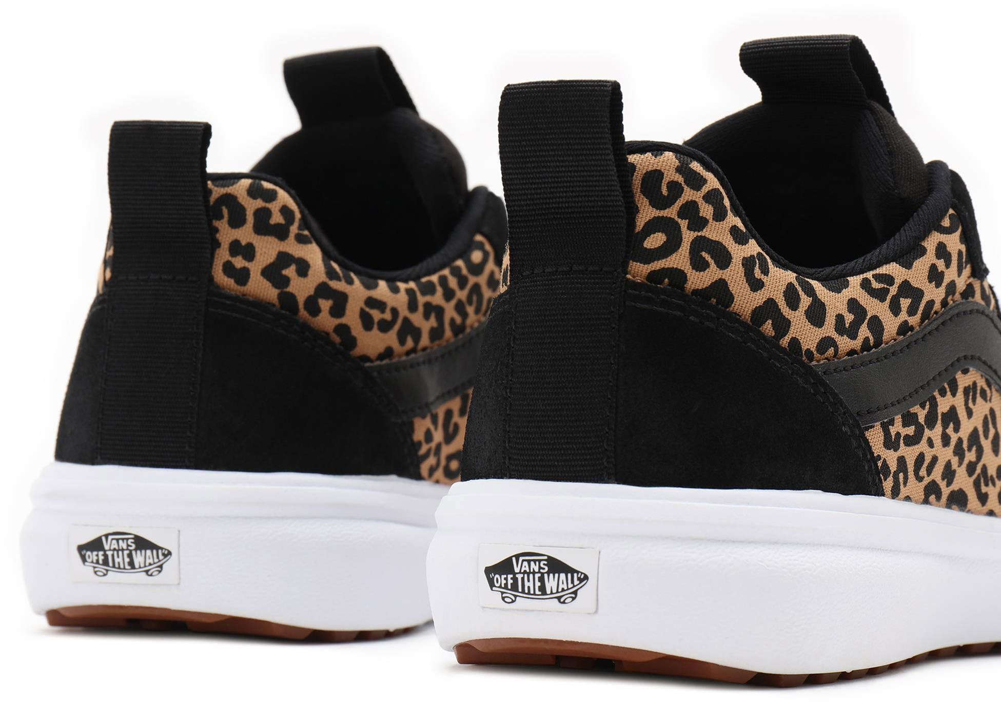 Vans black outlet cheetah print shoes