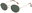 Gold rim, green lenses