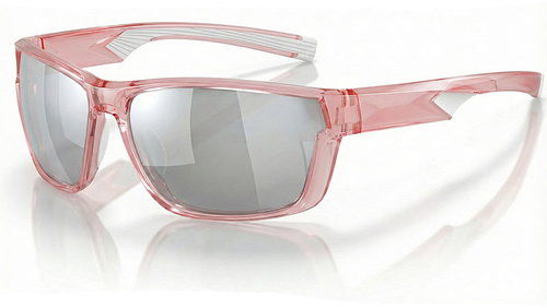 VeyRey Sports Polarized Sunglasses Irtox Pink Rim, Silver Lenses - Glasses - Main image