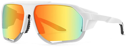 VeyRey Sports Sunglasses Bralter White Rim, Orange Glasses - Glasses - Main image