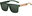 Green frame, black lenses