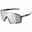 Sports Sunglasses Burub Black Rim Silver Glasses