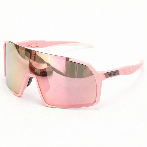 VeyRey Sports Sunglasses Burub Pink Rim Pink Glasses - Cycling Glasses - Main image