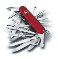 Nôž VICTORINOX Vreckový nôž SWISS CHAMP červený - Nůž