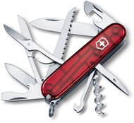 Victorinox Huntsman pocket knife, 91 mm, red transparent - Pocket Knife