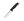 Fixed blade knife, black