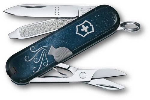Victorinox Classic SD, 58mm, Zodiac Sign, Aquarius - Swiss Army Knife - Main image