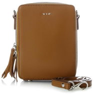 VIF Meringue Original Small leather handbag, brown - Handbag