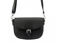 Valmio Luka Black Leather Bag - Handbag