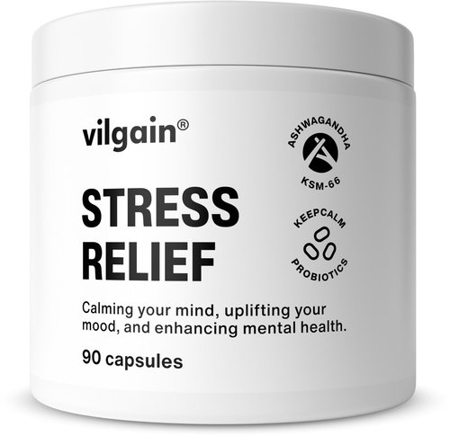 Vilgain Stress Relief 90 capsules - Dietary Supplement - Main image
