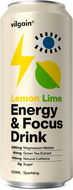 Vilgain Energy & Focus Drink 330 ml lemon and lime - Energetický nápoj