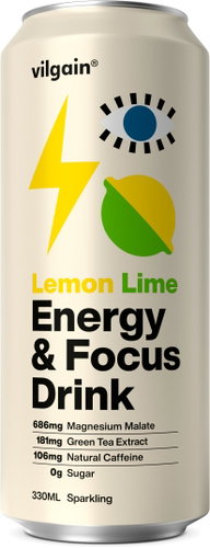 Vilgain Energy & Focus Drink 330 ml lemon and lime - Energy Drink - Main image