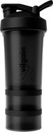 Vilgain Shaker Pro 2Go Black 450 ml + 150 ml + 100 ml - Shaker