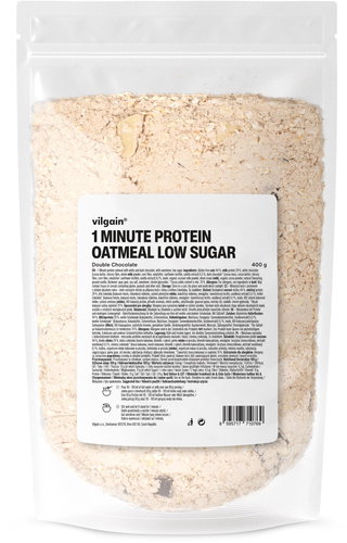 Vilgain 1 Minute Protein Oatmeal Low Sugar 400 g double chocolate - Protein Puree - Main image