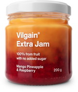 Vilgain Extra mango jam with pineapple and raspberries without added sugar 200 g - Jam