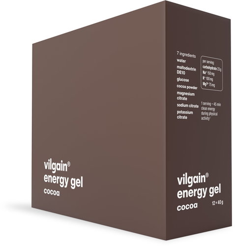 Vilgain Energy gel cocoa 480 g (12 × 40 g) - Energy Gel - Main image