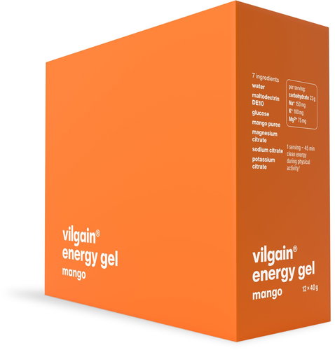Vilgain Energy gel mango 480 g (12 × 40 g) - Energy Gel - Main image