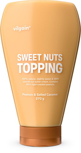 Vilgain Sweet Nuts Topping Peanuts with salted caramel 270 g - Syrup - Main image