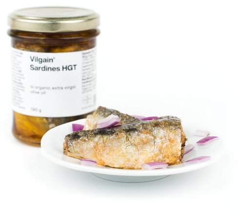 Vilgain Sardines in organic extra virgin olive oil 190 g - Long Shelf Life Food - Main image