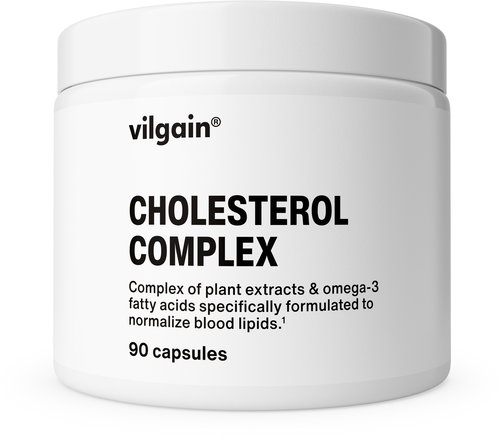 Vilgain Cholesterol Complex 90 capsules - Digestive Enzymes - Main image