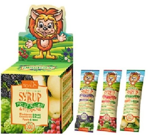 TIANDE Eco de Viva Syrup with fruit juices and vitamins for children 21 pcs x 10 g - Multivitamin - Main image
