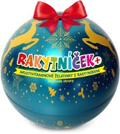 RAKYTNÍČEK+ želatínky 50 ks Vianočná guľa tyrkysová - Multivitamín
