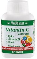 MedPharma Vitamín C 1 200 mg – šípky, vitamín D, zinok – 67 tbl. - Vitamín C