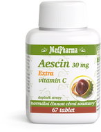 MedPharma Aescin 30 mg Extra vitamin C, 67 tablets - Dietary Supplement