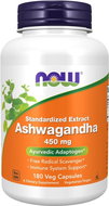 Now® Foods Ashwagandha extrakt, 450 mg, 180 rostlinných kapslí - Ashwagandha