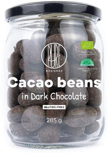 Organic dark chocolate covered cocoa beans, 285 g - Cocoa Beans - Main image